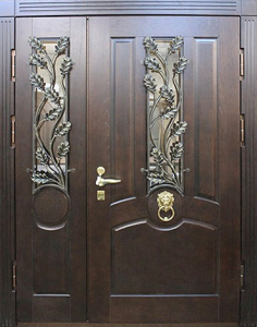Стальная дверь Парадная дверь №112 с отделкой Массив дуба