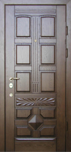 Стальная дверь Парадная дверь №368 с отделкой Массив дуба