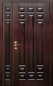 Стальная дверь Двухстворчатая дверь №3 с отделкой Массив дуба