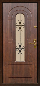 Стальная дверь Дверь с ковкой №14 с отделкой МДФ ПВХ