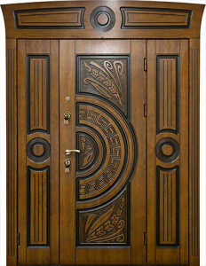 Стальная дверь Парадная дверь №122 с отделкой Массив дуба