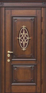 Стальная дверь Парадная дверь №396 с отделкой Массив дуба