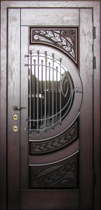 Стальная дверь Парадная дверь №399 с отделкой Массив дуба