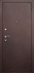 Стальная дверь С зеркалом №10 с отделкой Порошковое напыление