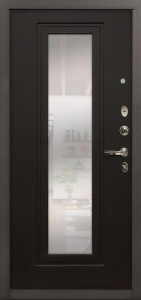 Стальная дверь С зеркалом №10 с отделкой МДФ ПВХ