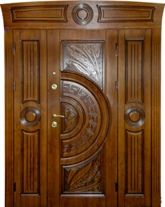 Стальная дверь Парадная дверь №97 с отделкой Массив дуба