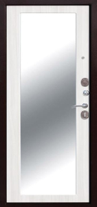 Стальная дверь С зеркалом №69 с отделкой МДФ ПВХ