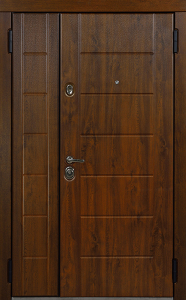 Стальная дверь Двухстворчатая дверь №11 с отделкой МДФ ПВХ