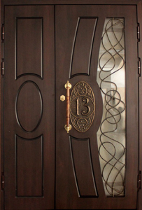 Стальная дверь Парадная дверь №110 с отделкой Массив дуба