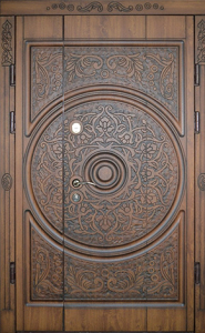 Стальная дверь Парадная дверь №120 с отделкой Массив дуба