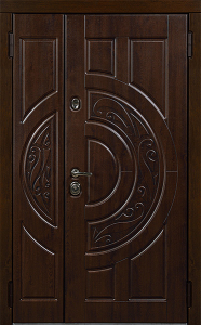 Стальная дверь Двухстворчатая дверь №29 с отделкой МДФ ПВХ