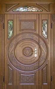 Стальная дверь Парадная дверь №76 с отделкой Массив дуба
