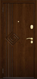 Стальная дверь Трёхконтурная дверь №13 с отделкой МДФ ПВХ