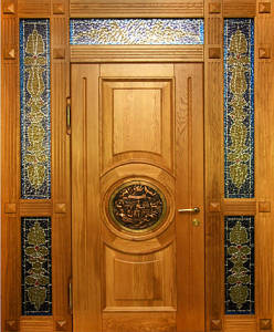 Стальная дверь Парадная дверь №47 с отделкой Массив дуба