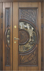 Стальная дверь Парадная дверь №357 с отделкой Массив дуба