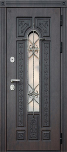 Стальная дверь Парадная дверь №410 с отделкой Массив дуба