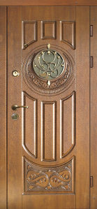 Стальная дверь Парадная дверь №369 с отделкой Массив дуба