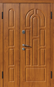 Стальная дверь Двухстворчатая дверь №9 с отделкой МДФ ПВХ