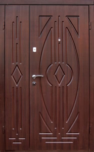 Стальная дверь Двухстворчатая дверь №10 с отделкой МДФ ПВХ