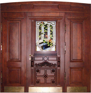 Стальная дверь Парадная дверь №44 с отделкой Массив дуба