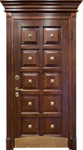 Стальная дверь Парадная дверь №374 с отделкой Массив дуба