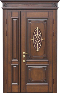 Стальная дверь Парадная дверь №370 с отделкой Массив дуба