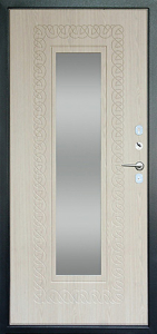 Стальная дверь С зеркалом №62 с отделкой МДФ ПВХ