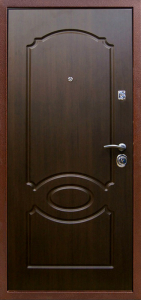 Стальная дверь Порошок №4 с отделкой МДФ Шпон