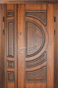 Стальная дверь Парадная дверь №93 с отделкой Массив дуба