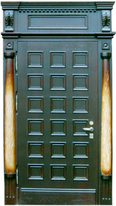 Стальная дверь Парадная дверь №45 с отделкой Массив дуба
