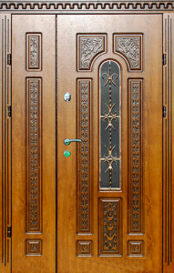 Стальная дверь Парадная дверь №105 с отделкой Массив дуба