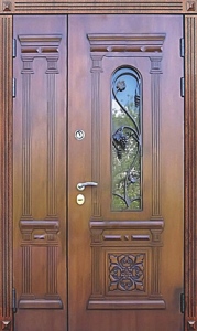 Стальная дверь Парадная дверь №113 с отделкой Массив дуба