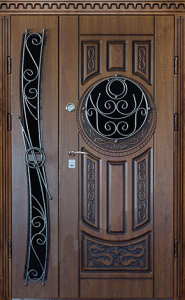 Стальная дверь Парадная дверь №118 с отделкой Массив дуба