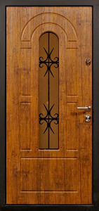 Стальная дверь Дверь с ковкой №12 с отделкой МДФ ПВХ
