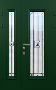 Стальная дверь Двухстворчатая дверь №18 с отделкой МДФ ПВХ