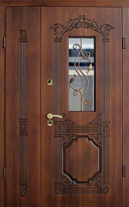 Стальная дверь Парадная дверь №111 с отделкой Массив дуба