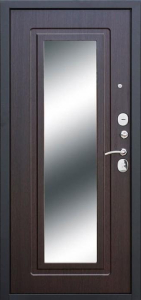 Стальная дверь С зеркалом №65 с отделкой МДФ ПВХ